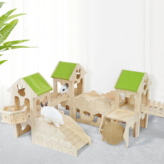 Casa de Madeira para Coelhos e Roedores