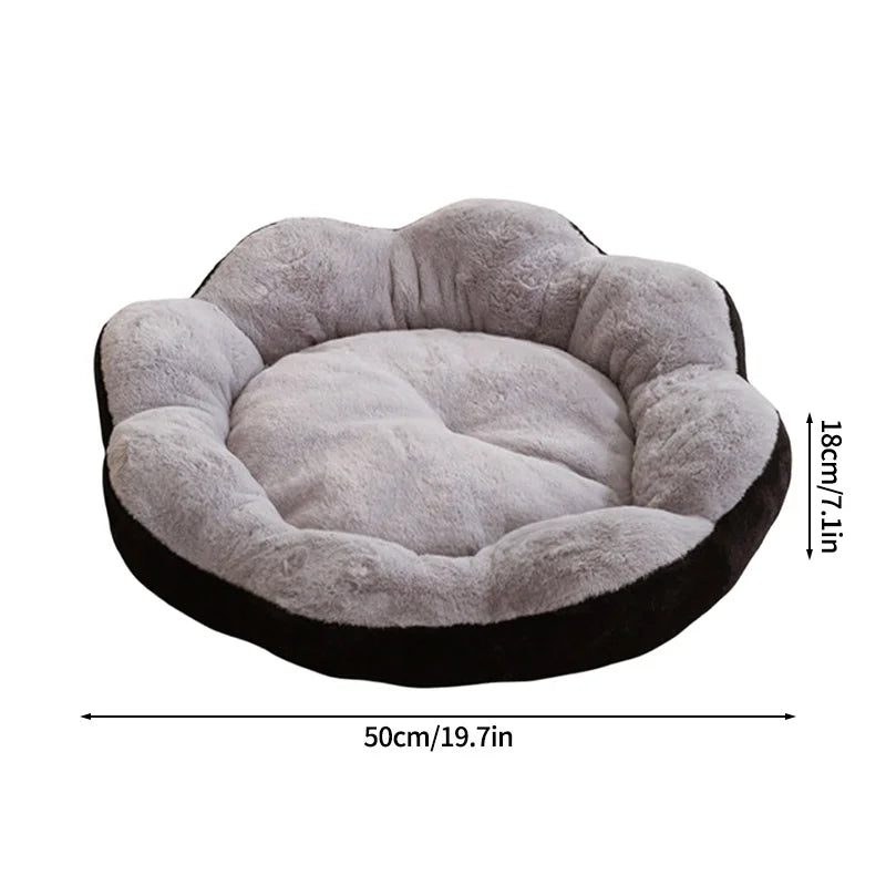 Cama de Inverno em Forma de Flor para Cães e Gatos
