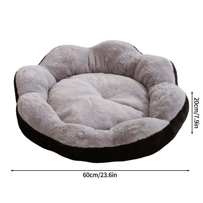 Cama de Inverno em Forma de Flor para Cães e Gatos