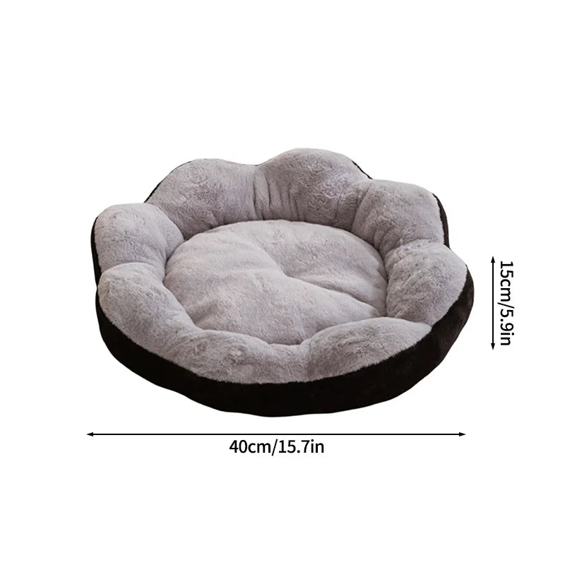 Cama de Inverno em Forma de Flor para Cães e Gatos