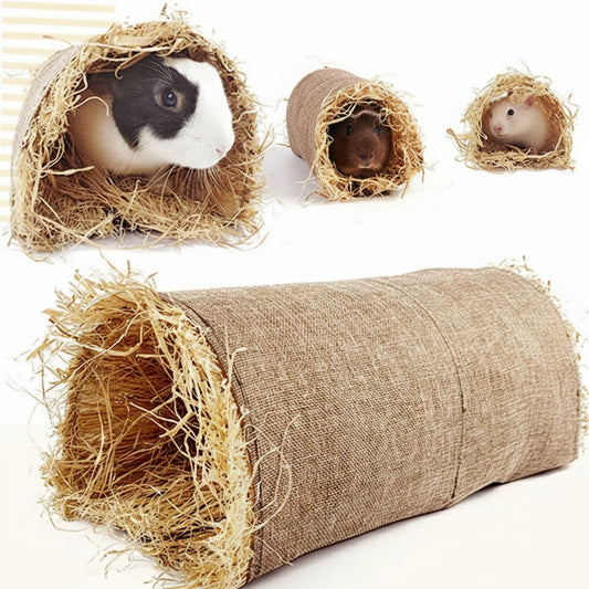 Túnel de Feno e Palha para Coelhos, Porquinhos-da-índia e hamsters