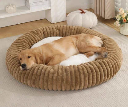 Cama Lavável de Pelúcia para Cães Grandes