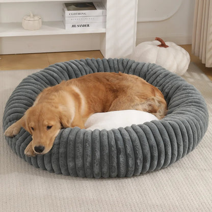 Cama Lavável de Pelúcia para Cães Grandes
