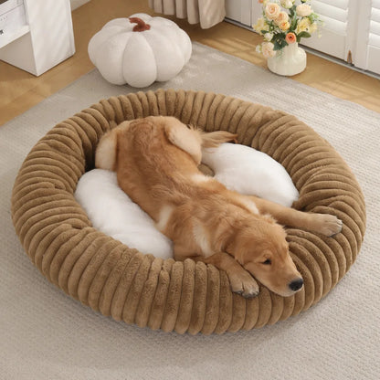 Cama Lavável de Pelúcia para Cães Grandes