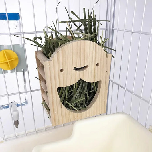 Comedouro de Feno para Coelhos e Chinchilas